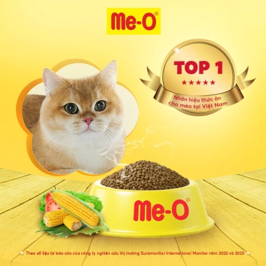 Thức ăn Me-O hạt 1,1kg chống búi lông cho mèo - Tặng nón BH HĐ299k - 125.100₫