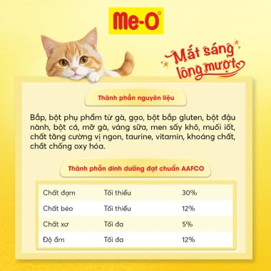 Thức ăn mèo con Me-O hạt cá biển 1,1kg - Tặng nón BH HĐ299k, giá chỉ 125.100₫