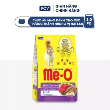 Thức ăn mèo Me-O 3kg hạt cá ngừ, hải sản, cá thu - Giá ưu đãi 297k, tặng nón BH HĐ299k 3 Thức ăn mèo Me-O 3kg hạt cá ngừ, hải sản, cá thu - Giá ưu đãi 297k, tặng nón BH HĐ299k 3