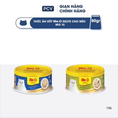 Thức ăn mèo Me-O Delite Pate 80gr - Nhiều vị, tặng nón BH HĐ299k, chỉ 31.500₫