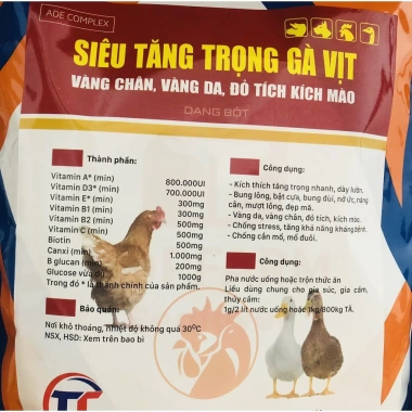 Thức ăn tăng trọng, vỗ béo gà vịt 1kg - Dinh dưỡng cao, tăng cân nhanh, giá ưu đãi 102.080 VND 7