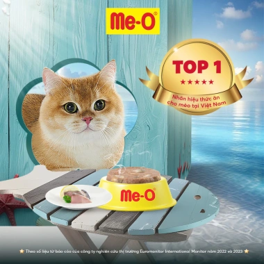 Thức ăn ướt Me-O 400g 4 vị - Pate mèo thơm ngon, tặng nón BH HĐ299k, giá 44.100₫