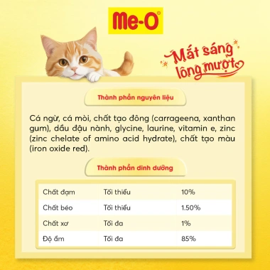 Thức ăn ướt Me-O 400g 4 vị - Pate mèo thơm ngon, tặng nón BH HĐ299k, giá 44.100₫