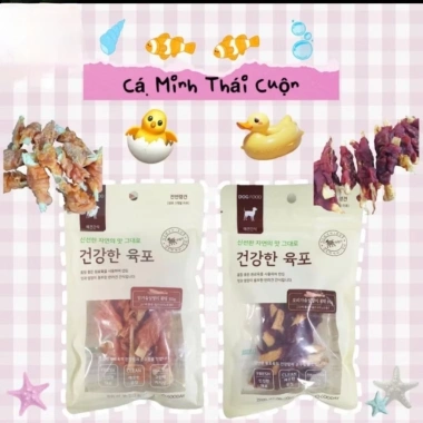 Thức ăn vặt KPET FOOD cho chó - Vịt, Gà cuộn, Cá Minh Thái 80g giảm còn 150.000đ 5