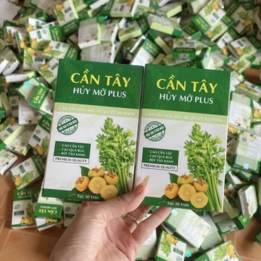 Thực Phẩm Cần Tây Hủy Mỡ Plus 30 Viên - Giảm Cân, Siết Eo, Chỉ 505k