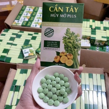 Thực Phẩm Cần Tây Hủy Mỡ Plus 30 Viên - Giảm Cân, Siết Eo, Chỉ 505k
