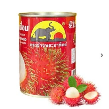 Thức uống giải nhiệt Chôm chôm Thái con voi 565gr/lon - trái to giòn ngọt, giảm giá 15% chỉ 85.500₫