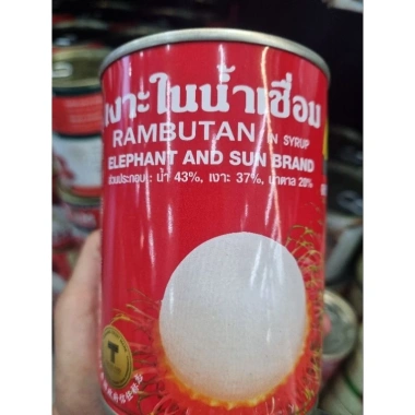 Thức uống giải nhiệt Chôm chôm Thái con voi 565gr/lon - trái to giòn ngọt, giảm giá 15% chỉ 85.500₫