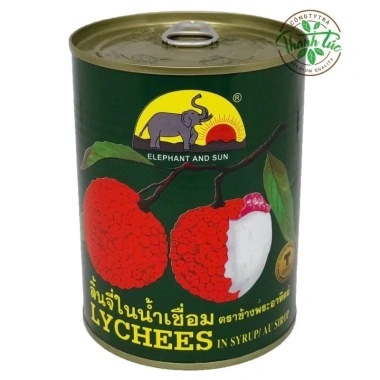 Thức uống giải nhiệt Vải Thiều ngâm đường 565gr lon Thái Lan - Con Voi Elephant, giá ưu đãi 88k 2 Thức uống giải nhiệt Vải Thiều ngâm đường 565gr lon Thái Lan - Con Voi Elephant, giá ưu đãi 88k 2