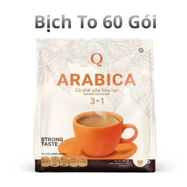Thùng 10 Bịch Cà Phê Sữa Arabica Lớn 3 in 1 Hòa Tan, Giảm Giá Sốc 1.43 Triệu