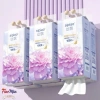 Thùng 10 Bịch Giấy Ăn Rút Treo Tường SIPIAO Hoa Mẫu Đơn Tím 4 Lớp Kèm Móc Treo 1.000 Tờ Giá 119k 8