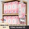 Thùng 10 Bịch Giấy Ăn Rút Treo Tường SIPIAO Hoa Tím 4 Lớp 1.000 Tờ + 4 Móc 4
