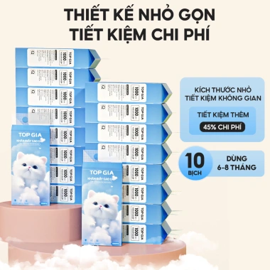 Thùng 10 bịch giấy treo đa năng GiaGia - Khăn rút 4 lớp 1.000 tờ, chỉ 185.000 VND 2