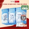 Thùng 10 bịch giấy treo đa năng TopGia – Khăn rút 4 lớp 1.000 tờ, tặng 3 móc treo, giá 169.000₫