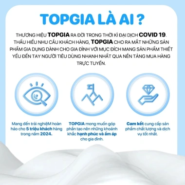 Thùng 10 bịch giấy treo đa năng TopGia – Khăn rút 4 lớp 1.000 tờ, tặng 3 móc treo, giá 169.000₫