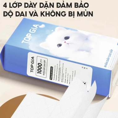Thùng 10 bịch giấy treo đa năng TopGia – Khăn rút 4 lớp 1.000 tờ, tặng 3 móc treo, giá 169.000₫