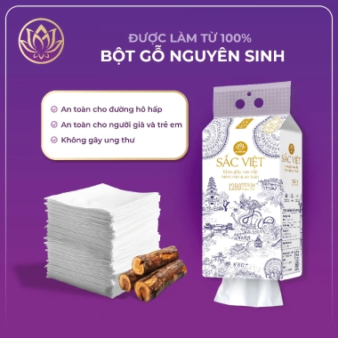 Thùng 10 Bịch Giấy Treo Tường Sắc Việt 4 Lớp Mềm Mịn Bột Gỗ Tự Nhiên 100% 2