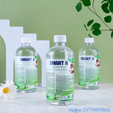 Thùng 10 chai SMART A Dung dịch Anolyte khử khuẩn tay, da, thiên nhiên giá 119k 9