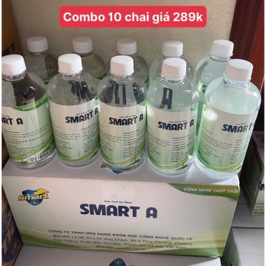 Thùng 10 chai SMART A Dung dịch Anolyte khử khuẩn tay, da, thiên nhiên giá 119k 10