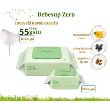 Thùng 10 gói Khăn ướt Bebesup 4 lớp cao cấp 70-80 tờ, mềm mại, an toàn cho bé, 580.000₫ 3 Thùng 10 gói Khăn ướt Bebesup 4 lớp cao cấp 70-80 tờ, mềm mại, an toàn cho bé, 580.000₫ 3