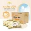 Thùng 10 Gói Khăn ướt Bông Sen Vàng không cồn, kháng khuẩn, đa năng - 140.500₫