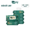 Thùng 10 gói khăn ướt Lamy 100 tờ không mùi, không parabens, cho bé – 84.000 VND