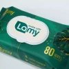 Thùng 10 gói Khăn ướt Lamy 80 chiếc không cồn, không parabens, cao cấp, 145.000₫ 4
