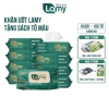Thùng 10 gói khăn ướt Lamy không cồn, không parabens, cao cấp 100 tờ - Giá 159.000đ