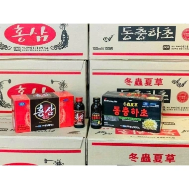 Thùng 10 Hộp Nước Hồng Sâm Đông Trùng Hạ Thảo Hàn Quốc Giảm giá Tăng sức đề kháng 4