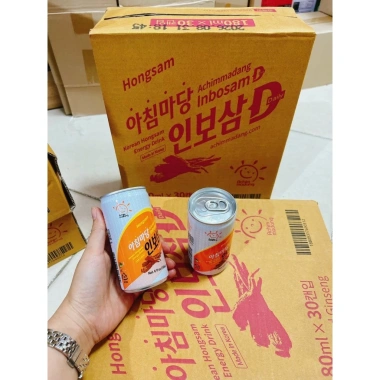 Thùng 10 lon 180ml Nước Hồng Sâm Achimadang Cao Cấp Hàn Quốc - Giá chỉ 130.000đ 2