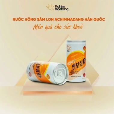 Thùng 10 lon 180ml Nước Hồng Sâm Achimadang Cao Cấp Hàn Quốc - Giá chỉ 130.000đ 5