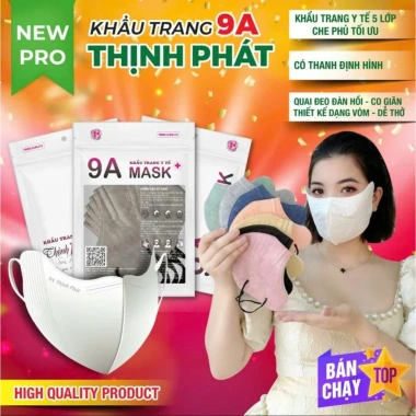 Thùng 100 Cái Khẩu Trang 9A Thịnh Phát Chính Hãng 5 Lớp Kháng Khuẩn Chống UV Mặt To 2 Thùng 100 Cái Khẩu Trang 9A Thịnh Phát Chính Hãng 5 Lớp Kháng Khuẩn Chống UV Mặt To 2