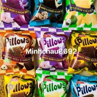 Thùng 100 gói Snack Pillows Oishi mix vị thơm ngon, xốp giòn - Chỉ 198.000 VND