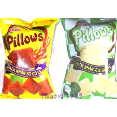 Thùng 100 gói Snack Pillows Oishi mix vị thơm ngon, xốp giòn - Chỉ 198.000 VND
