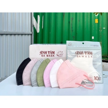 Thùng 100 khẩu trang 6A Anh Tâm kháng khuẩn 4 lớp, chống bụi mịn, chống nắng - 27,198₫