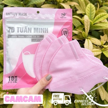 Thùng 100 khẩu trang 7D Tuấn Minh kháng khuẩn, chống nắng - Giá chỉ 31.458₫ 9