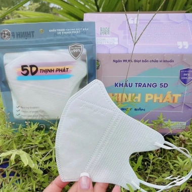 Thùng 110 chiếc Khẩu trang 5D kháng khuẩn, dùng 1 lần, thịnh phát - Giá ưu đãi 51.500đ