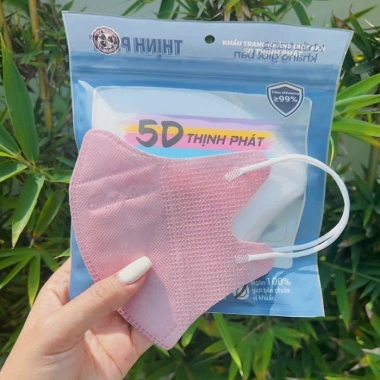 Thùng 110 chiếc Khẩu trang 5D kháng khuẩn, dùng 1 lần, thịnh phát - Giá ưu đãi 51.500đ