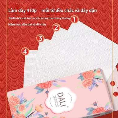 Thùng 12 bịch Khăn giấy DALI 4 lớp mềm mại 175x130mm - Tặng 6 móc treo - 145k 7 Thùng 12 bịch Khăn giấy DALI 4 lớp mềm mại 175x130mm - Tặng 6 móc treo - 145k 7