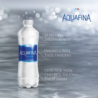 Thùng 12 chai Aquafina 1.5L - Nước tinh khiết, giảm 25% chỉ 135.000đ