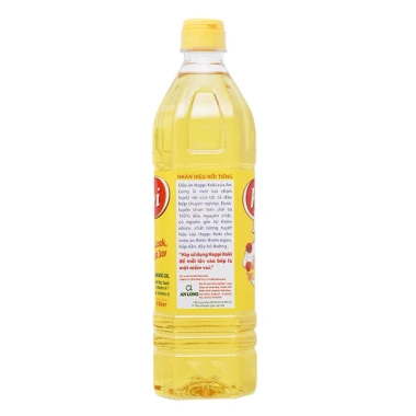 Thùng 12 chai dầu ăn Happy Koki 1 lít - Giá ưu đãi 595.000đ, chất lượng cao, tiết kiệm 3