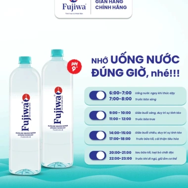 Thùng 12 Chai Nước Ion Kiềm Fujiwa 1.250ml - Kiềm Hóa Cơ Thể, Detox Thải Độc, Tăng Đề Kháng, Giá 96.600 VND 2 Thùng 12 Chai Nước Ion Kiềm Fujiwa 1.250ml - Kiềm Hóa Cơ Thể, Detox Thải Độc, Tăng Đề Kháng, Giá 96.600 VND 2
