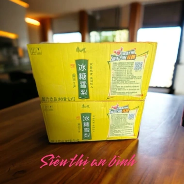 Thùng 12 Chai Nước Trái Cây Kangshifu 1.000ml Vị Lê Đào Giải Nhiệt - 245.510₫