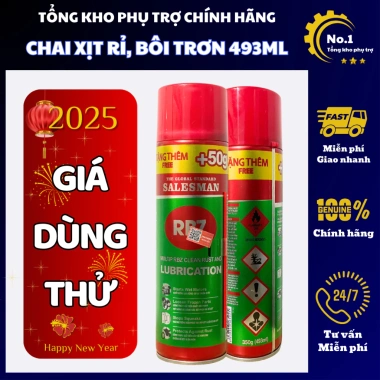 Thùng 12 chai Xịt bôi trơn RBZ 350g - Chống gỉ sét, vệ sinh kim loại, giá ưu đãi 399.000 VND