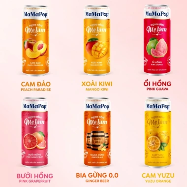 Thùng 12 lon MaMaPop Bưởi Hồng sparkling 320ml – Giàu Vitamin C, giá chỉ 299.000₫ 6