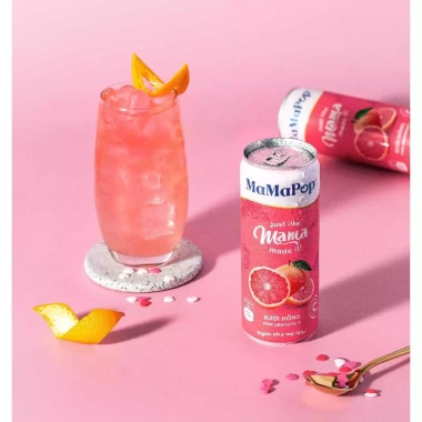Thùng 12 lon MaMaPop Bưởi Hồng sparkling 320ml – Giàu Vitamin C, giá chỉ 299.000₫ 8
