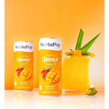Thùng 12 lon MAMAPOP Sparkling Xoài Kiwi 320ml - Vitamin C, Giá ưu đãi 299.000₫ 8 Thùng 12 lon MAMAPOP Sparkling Xoài Kiwi 320ml - Vitamin C, Giá ưu đãi 299.000₫ 8