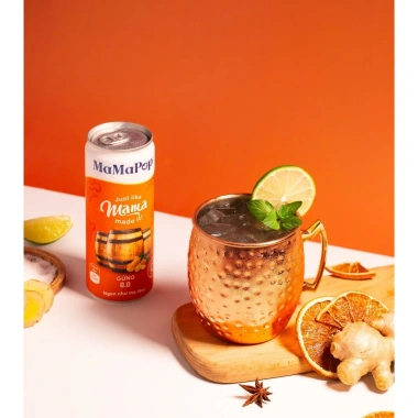 Thùng 12 lon Nước sparkling MaMaPop vị Mama Gừng 320ml Vitamin C, giá 299.000đ 5 Thùng 12 lon Nước sparkling MaMaPop vị Mama Gừng 320ml Vitamin C, giá 299.000đ 5