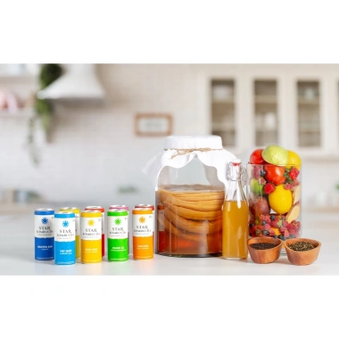 Thùng 12 Lon Star Kombucha Lựu Đỏ 250ml – Thức Uống Lên Men Tự Nhiên, Giảm Giá 384k, Tốt Cho Sức Khỏe 3