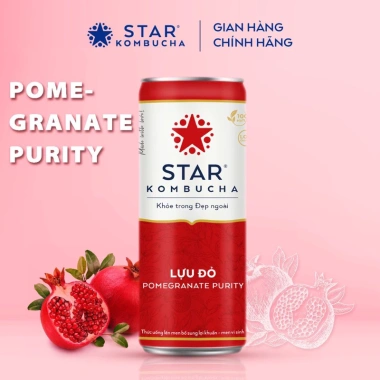 Thùng 12 lon Star Kombucha Lựu Đỏ Pomegranate Purity 250ml – Giá chỉ 359.900₫ 3